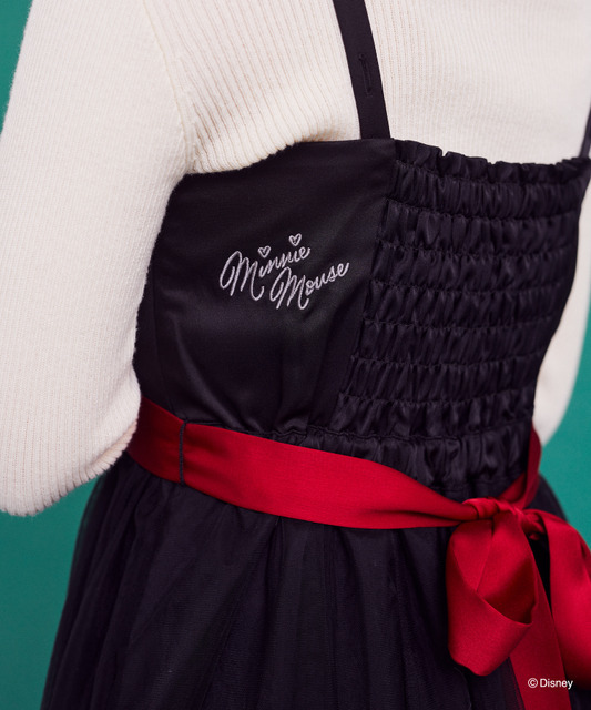 ミニー／リボンキャミワンピース（Black）￥14,500