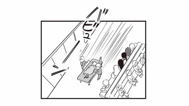 妊婦を乗せたストレッチャーが運び込まれる。病院内を駆ける医療スタッフ【16歳の母 #５】