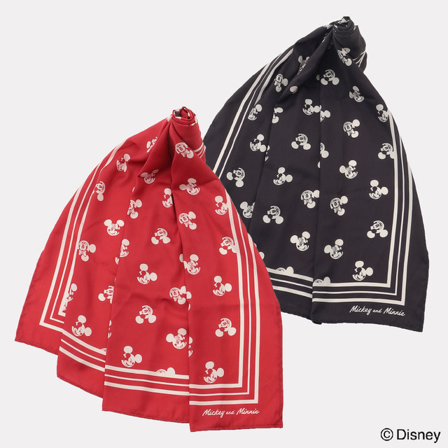 ミッキーマウス&ミニーマウス／スカーフ　￥2,990（税込）