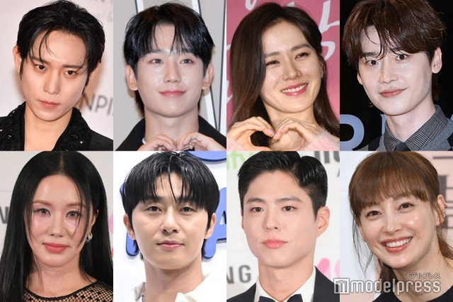 （上段左から）キム・ヨンデ （C）モデルプレス、チョン・ヘイン、ソン・イェジン、イ・ジョンソク／Photo by Getty Images（下段左から）オム・ジョンファ、パク・ソジュン、パク・ボゴム （C）モデルプレス、イ・ナヨン／Photo by Getty Images