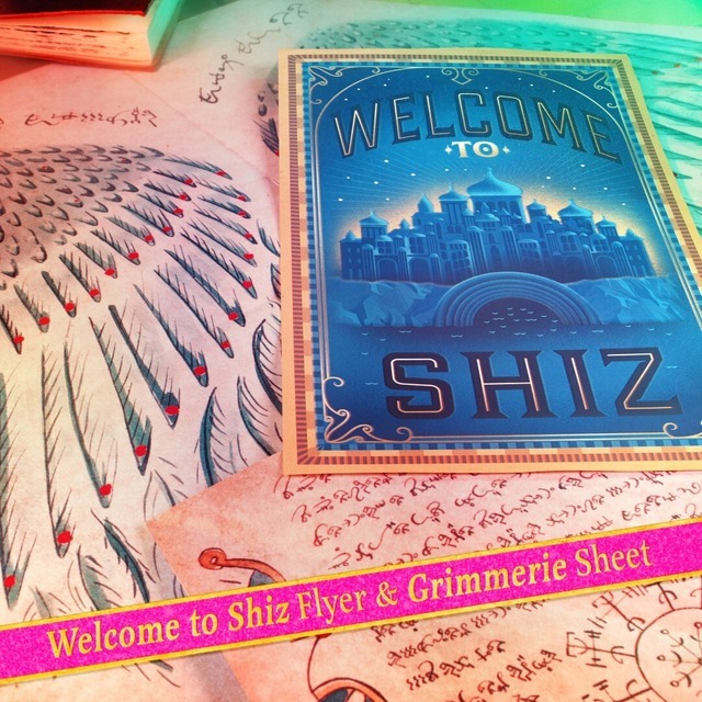 シズのフライヤーとグリモワールのページ(C) Universal City Studios LLC. All Rights Reserved.