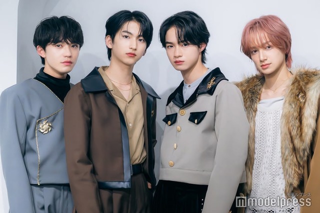 モデルプレスのインタビューに応じたVOKSY DAYS（左から）長野蒼大、涼瀬一颯、越山敬達、橋新夢（C）モデルプレス