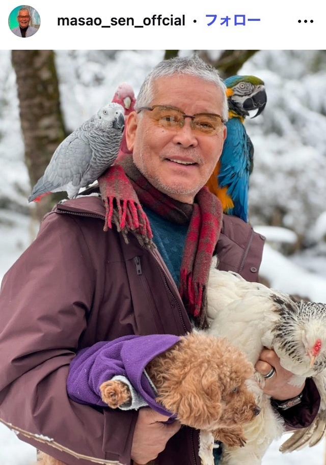 千昌夫Instagramより