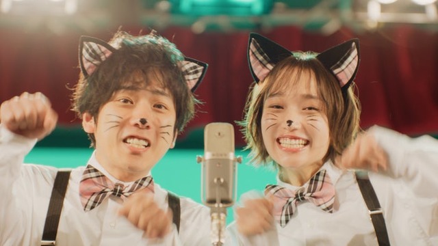 二宮和也、白本彩奈／DHC新CMシリーズ【「にゃんピーズ 」うるおい呼び込むクレンジング篇】（提供写真）