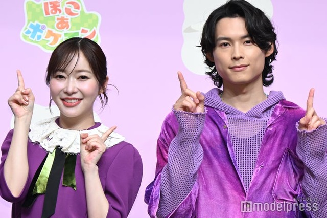 「ぽこ あ ポケモン」発売記念イベントに出席した指原莉乃、松村北斗（C）モデルプレス
