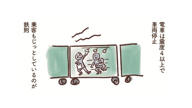 通勤通学時、電車で地震が発生したら…ホームより「電車の中」の方が安全?!【大切な「いのち」と「お金」を守る マンガ 防災&防犯ブック #９】