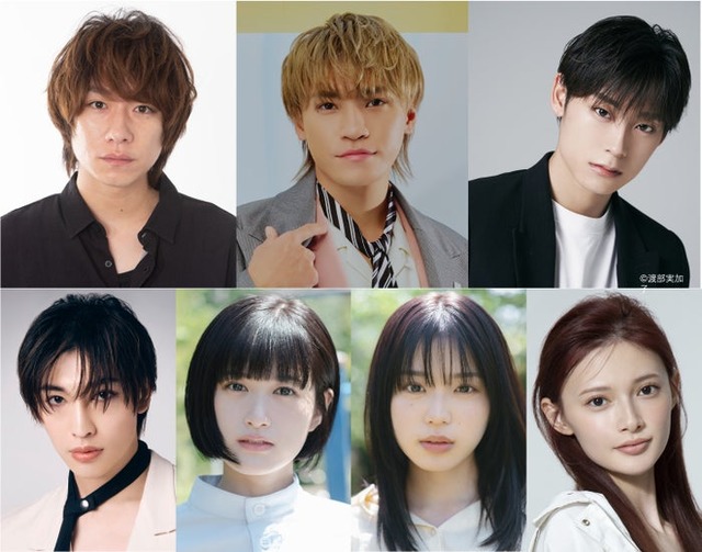 （上段）落合モトキ、二階堂高嗣、高松アロハ（下段）増子敦貴、小西桜子、矢野ななか、⻘島心（C）「サレタ側の復讐」製作委員会