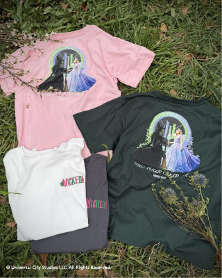 アクリルキーホルダー付 WICKEDコラボTシャツ (Q11125)