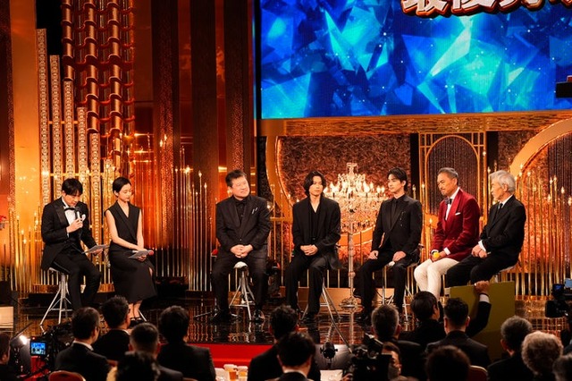 羽鳥慎一、河合優実、佐藤二朗、松村北斗、横浜流星、渡辺謙、田中泯（C）日本アカデミー協会