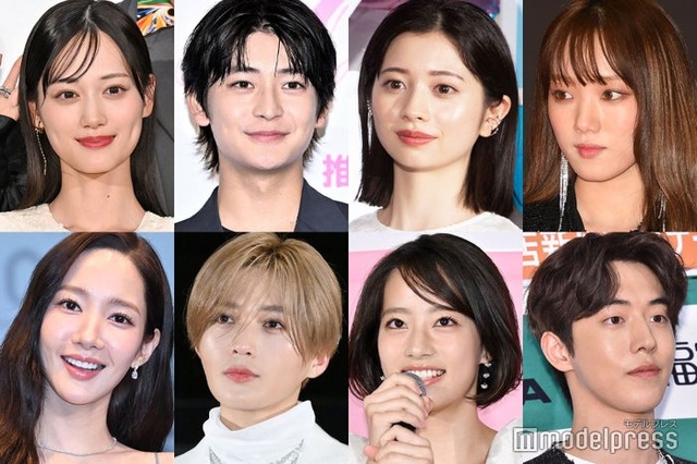（上段左から）山下美月、高橋文哉、桜田ひより、イ・ソンギョン（下段左から）パク・ミニョン、八木勇征、池端杏慈、ナム・ジュヒョク（C）モデルプレス