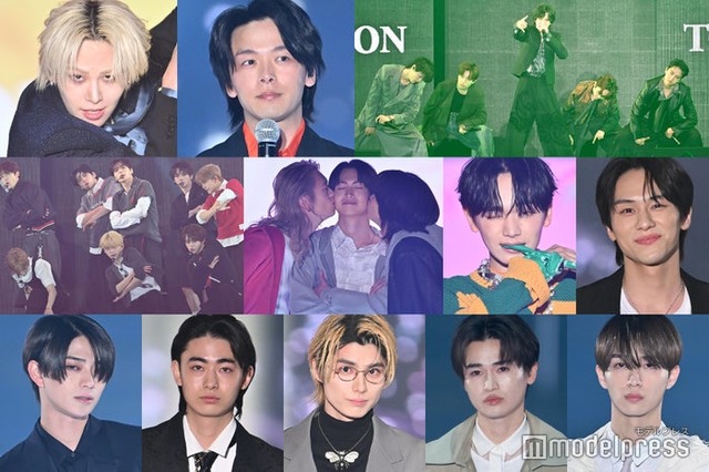 （上段）川尻蓮。中村倫也、STARGLOW（中段）ALPHA DRIVE ONE、もーりー、綱啓永、しゅーと、宮世琉弥、山下幸輝（下段）岩瀬洋志、豊田裕大、本田響矢、西垣匠、野村康太（C）モデルプレス