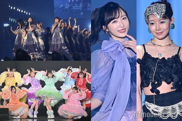 （左）乃木坂46（C）CREATEs presents IRC 2026、FRUITS ZIPPER（右）小栗有以、渡辺美優紀（C）モデルプレス