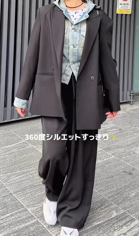 スラックスで作る大人のジャケット着こなし。オンもオフも映える大人のカッコよさとは【40代の毎日コーデ】