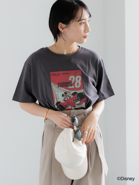 【Disney】MICKEY/フロントプリントTシャツ©Disney