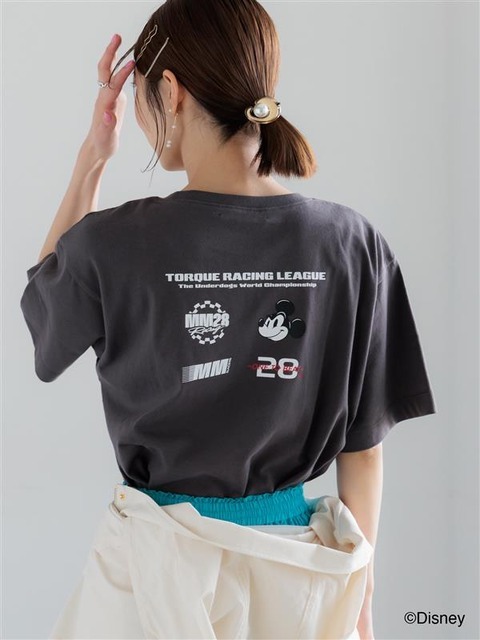 【Disney】MICKEY/ロゴプリントTシャツ©Disney