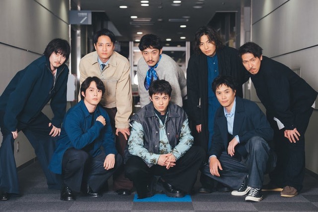 （後列左から）栁俊太郎、藤原季節、上杉柊平、宮崎秋人、岩永ひひお（前列左から）細田佳央太、山田裕貴、鈴木伸之（C）THE SEVEN／撮影：ENO