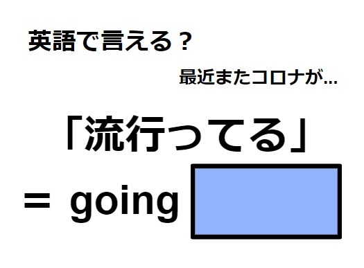 英語で「流行ってる」は何て言う？