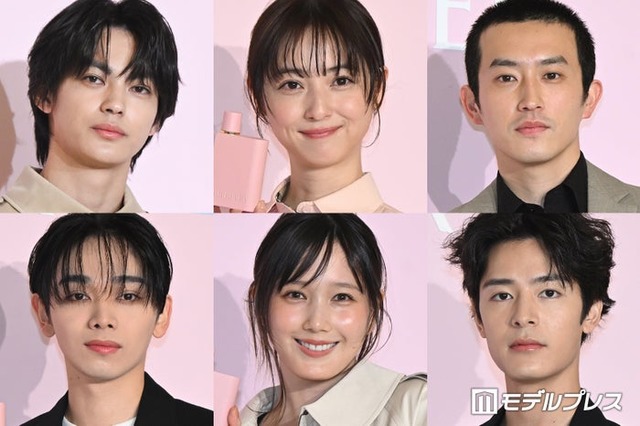 （上段）神尾楓珠、佐々木希、杉野遥亮（下段）宮世琉弥、本田翼、塩野瑛久（C）モデルプレス