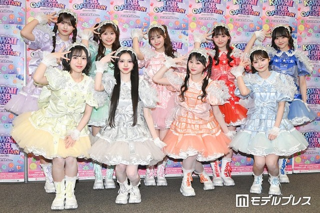 MORE STAR／（後列左から）萩田そら、鈴木花梨、森田あみ、山本るしあ、遠藤まりん（前列左から）笹原なな花、中山こはく、新井心菜、高梨ゆな（C）モデルプレス