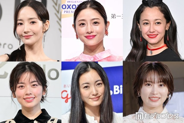 （上段左から時計回り）パク・ミニョン、石原さとみ、沢尻エリカ、志田未来、仲間由紀恵、小芝風花（C）モデルプレス