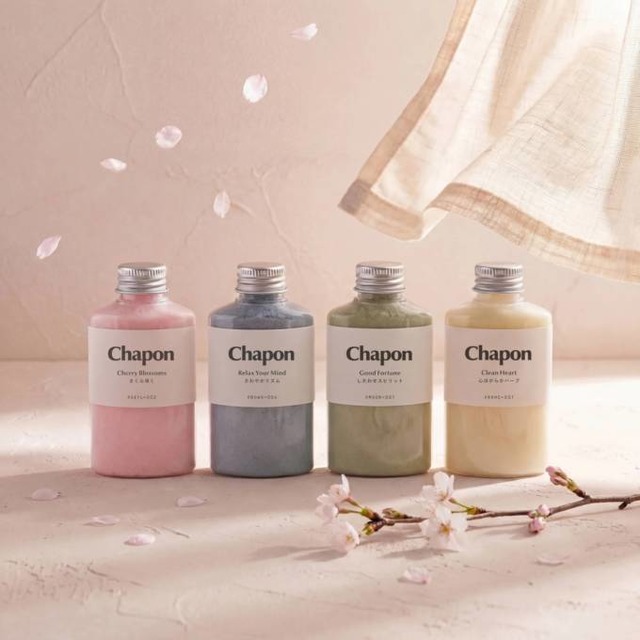 Chapon、春の香りを楽しむ入浴剤セット「やわらかな春風」販売開始