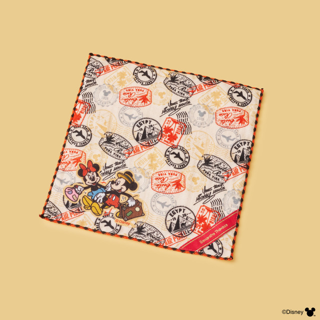 ハンカチ　Samantha Thavasa ／DISNEY DREAM TRAVELコレクション「ミッキー＆ミニー」