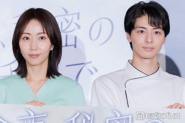 木曜劇場「今夜、秘密のキッチンで」制作発表に出席した木南晴夏、高杉真宙（C）モデルプレス