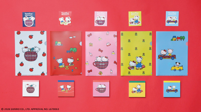 ステッカー 550円／クリアファイル 660円／メモ帳 880円 ※税込