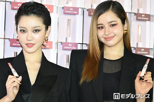 YSL LOVENUDE HOTEL TOKYO  SECRET CHECK-IN」レセプションに出席したXGのCHISA、HARVEY（C）モデルプレス