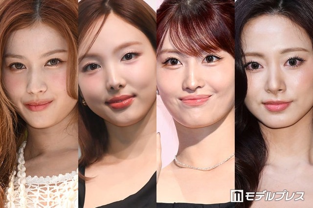 （左から）サナ、ナヨン、モモ、ツウィ（C）モデルプレス