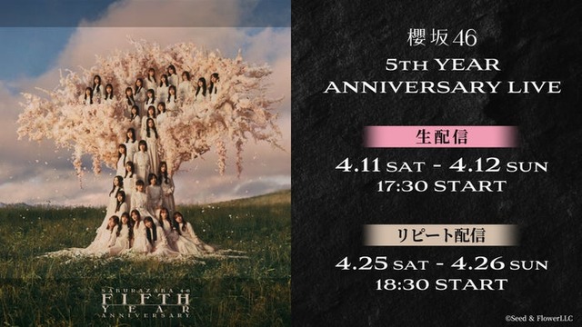 櫻坂46「5th YEAR ANNIVERSARY LIVE」（C）Seed&FlowerLLC