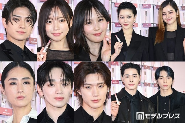 （上段左上より時計回り）岩瀬洋志、齊藤京子、本田翼、XG CHISA・ HARVEY、NEXZ HARU・SO GEON、山中柔太朗、宮世琉弥、シシド・カフカ（C）モデルプレス