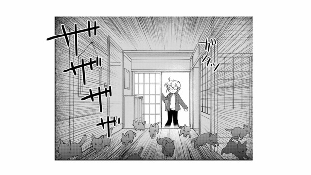 猫の後を追ってたどり着いた先は“猫屋敷”!? 玄関を覗くと現れた人物とは…？【家政婦よんだら猫がきた #15】