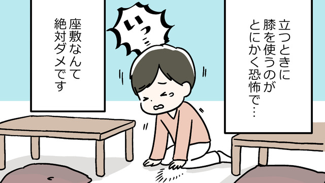 動かすたびに痛い！トイレに立つときに「ひざに激痛」が走るので、会食に行くのも気が滅入る