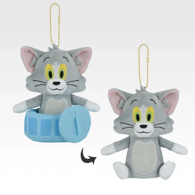 C賞 ディスプレイぬいぐるみマスコット トム／一番くじ トムとジェリー Colorful Funny Time！