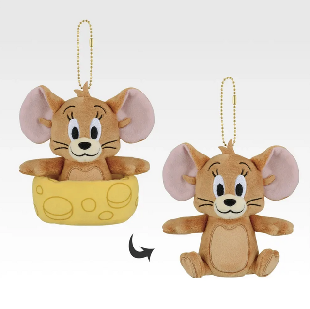 D賞 ディスプレイぬいぐるみマスコット ジェリー／一番くじ トムとジェリー Colorful Funny Time！