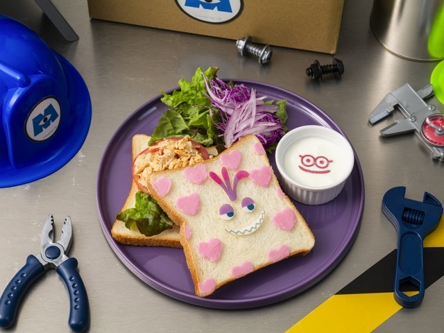 ＜ランドール＞青春の思い出サンドイッチプレート　　税込2,090円「モンスターズ・インク」OH MY CAFE(C)Disney/Pixar