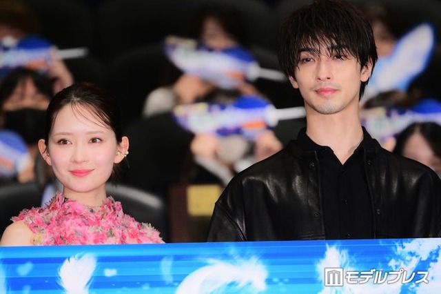 「名探偵コナン ハイウェイの堕天使」公開記念舞台挨拶に出席した畑芽育、横浜流星（C）モデルプレス