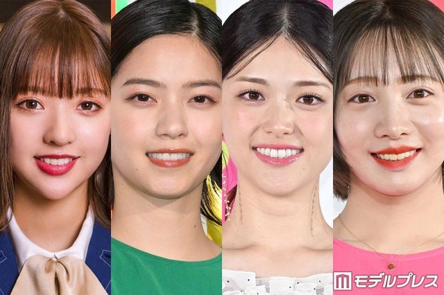 （左から）和田まあや、西野七瀬、松村沙友理、能條愛未（C）モデルプレス