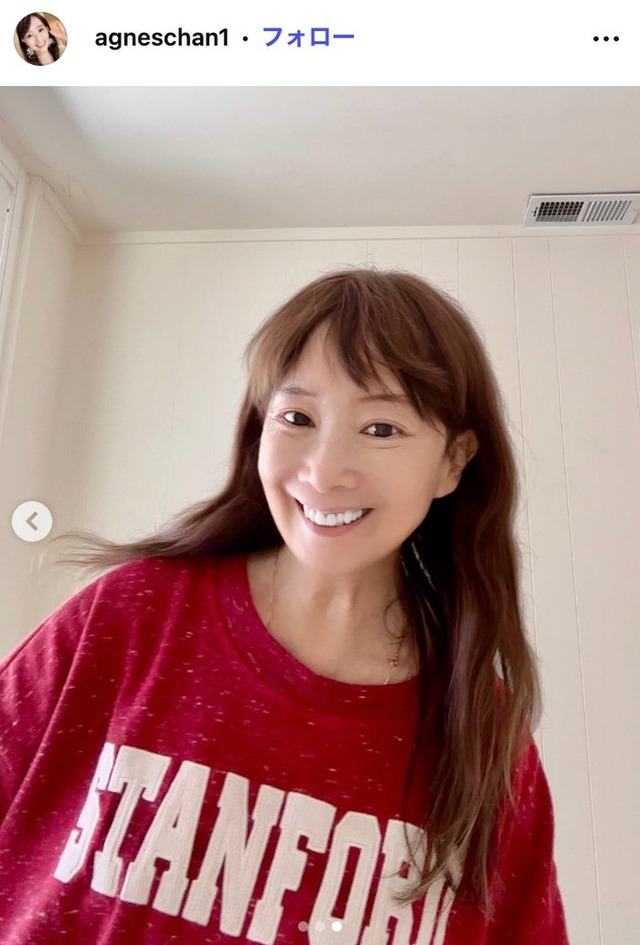 アグネス・チャンInstagramより