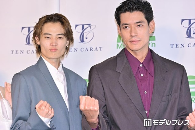 記者会見に出席した窪塚愛流、中島歩（C）モデルプレス