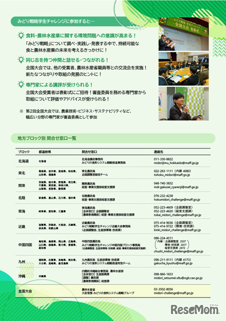 みどり戦略学生チャレンジ、パンフレット