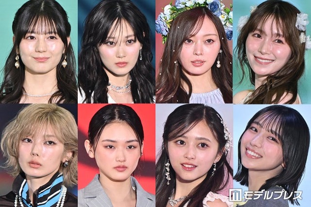 （上段左上から時計回り）小坂菜緒、山下美月、梅澤美波、守屋麗奈、大野愛実、井上和、山崎天、藤吉夏鈴（C）モデルプレス