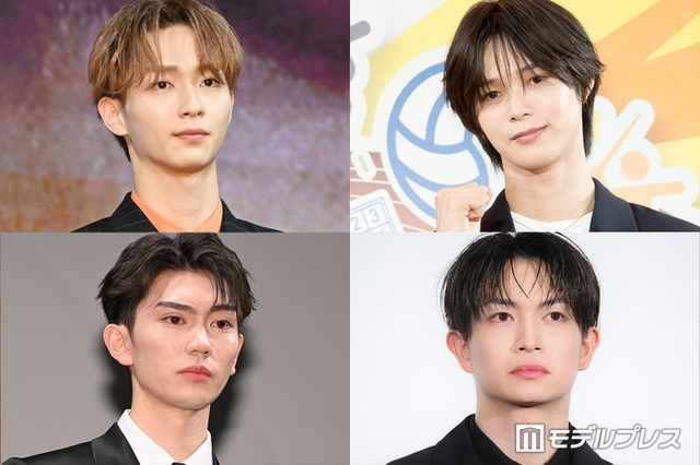 （上段左上より）野村康太、K、綱啓永、樋口幸平（C）モデルプレス