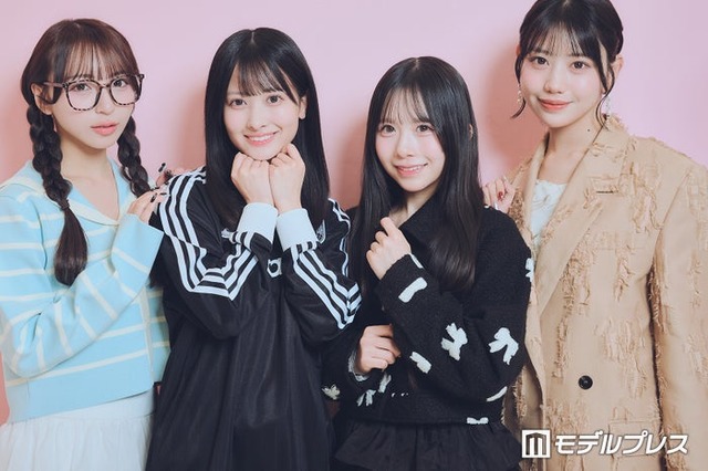 モデルプレスのインタビューに応じた（左から）塩川莉世、庄司なぎさ、栗田なつか、白石まゆみ（C）モデルプレス
