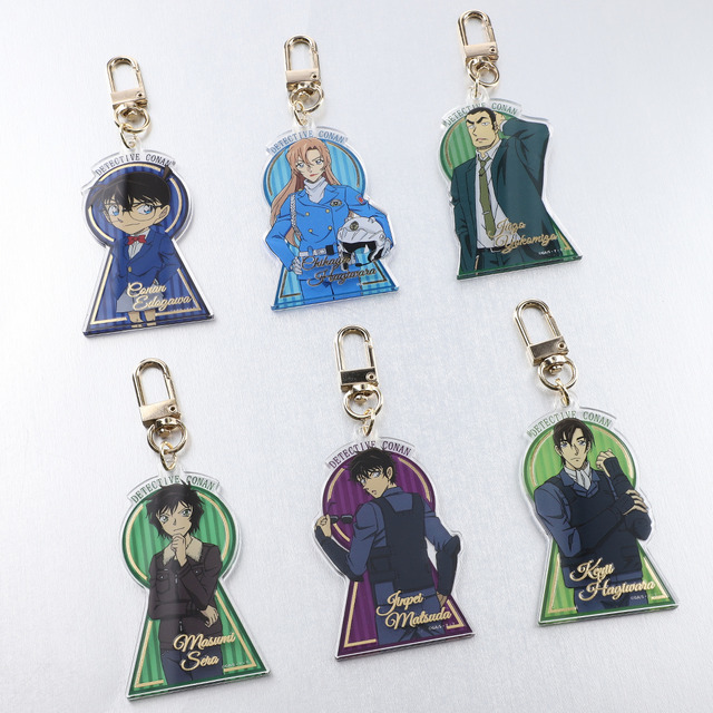 名探偵コナンプラザ 鍵穴箔押しキーホルダー／各￥979