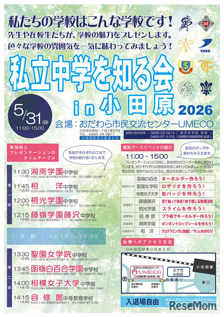 私立中学を知る会in小田原2026