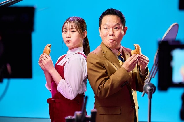 森山未唯、津田篤宏／新TVCM「完全メシパーン 篇」（提供写真）