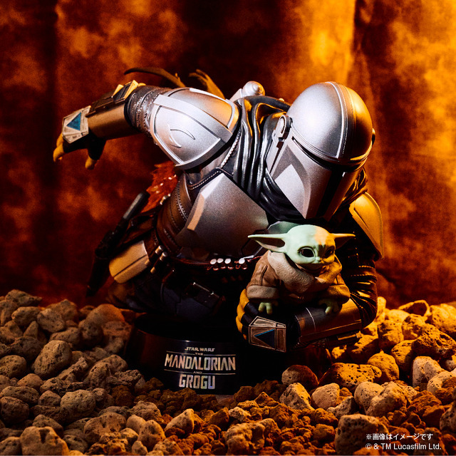 A賞マンダロリアン&グローグー スタチューフィギュア／© &  Lucasfilm Ltd.