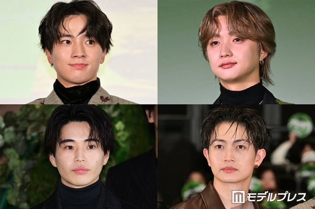 （上段左上から）木戸大聖、JUNON、綱啓永、中沢元紀（C）モデルプレス